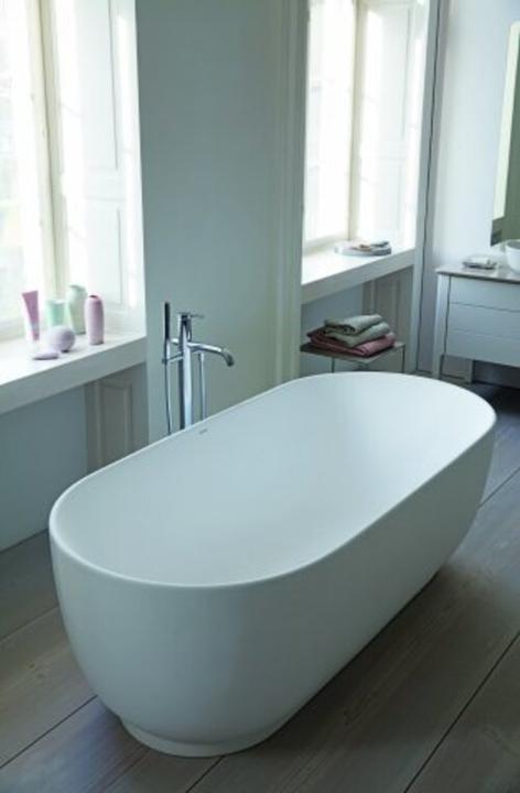 Actual product image Duravit Bathtub LUV 1800x850mm free-standing 2 back slopes white (252 l, 180 cm, 85 cm)