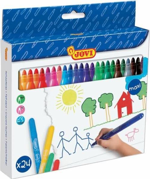 Actual product image Jovi Fibre-tip pens Maxi PU= 24 pieces assorted (24 colours, 24 x)