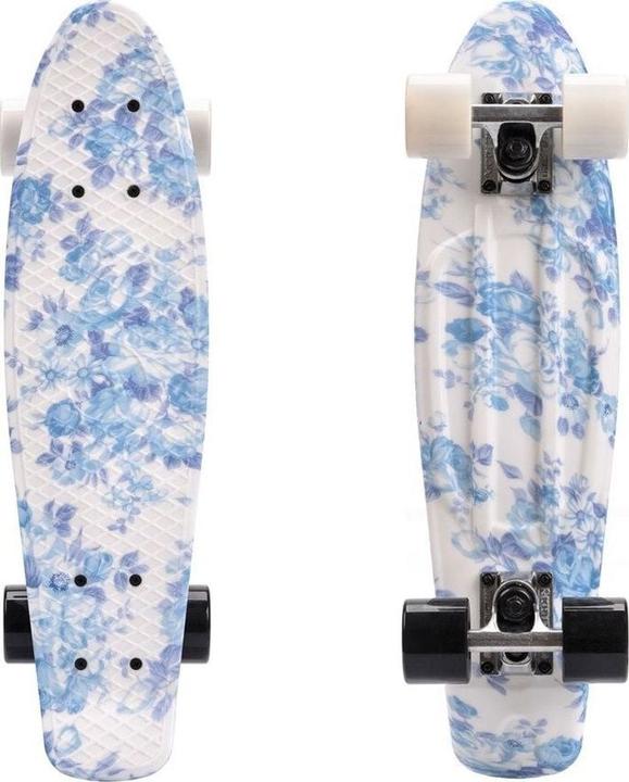 Ty Skateboard Multibord Flowers, 56 cm, weiss (22.05")
