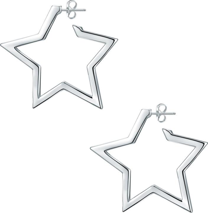 Actual product image Lulu & Jane Ladies Star Metal Alloy Decorated with Crystals by Swarovski® silver - 29311 (Metal alloy)