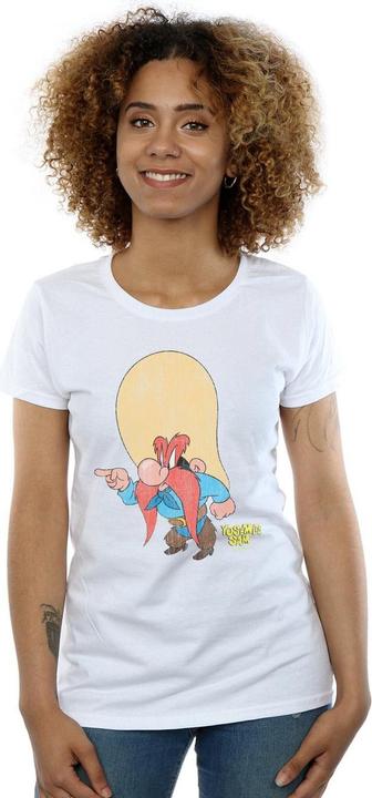 Actual product image Looney Tunes Womens/Ladies Yosemite Sam Distressed Cotton T-Shirt (XXL)