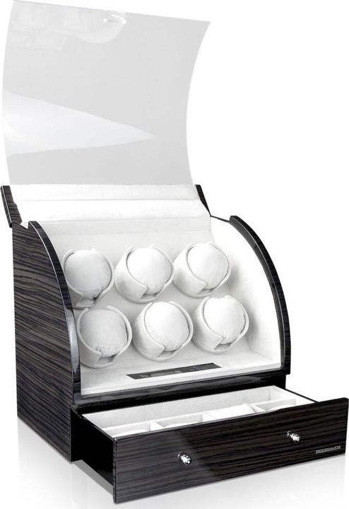 Produktbild Designhütte Uhrenbeweger Basel 6 LCD - Dark Oak (6 x)