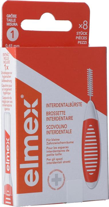 Produktbild Elmex Interdentalbürsten 0.45mm Orange (8 Stk) (8 x, 0.45 mm)