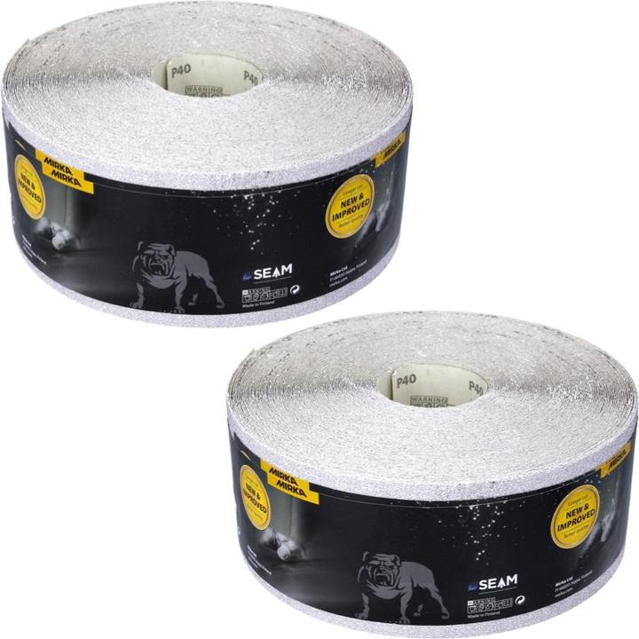 Actual product image Mirka BASECUT Sanding Paper 115 mm x 50 m P40 2x Sanding Roll ( 2x 2251100140N ) Universal Sanding Pa (P40)