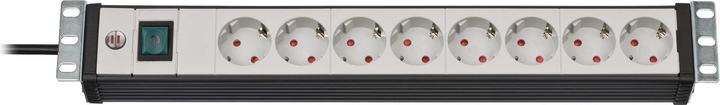 Image du produit Brennenstuhl Prem.-Line 19", 6way, 3m cable16A,switch (8 x, CEE 7/3, 3 m)