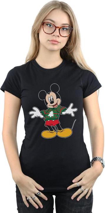 Immagine prodotto Disney Mickey Mouse Christmas Jumper Stroke Maglietta Donna (XL)