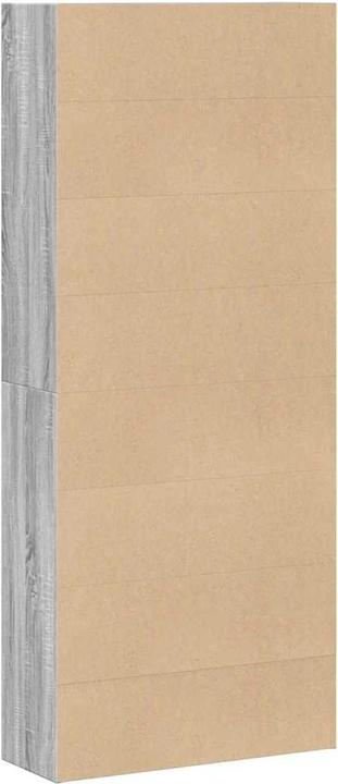 Actual product image VidaXL Bücherregal Bücherschrank Standregal Raumteiler Grau Sonoma Holzwerkstoff (80 x 30 x 189 cm)