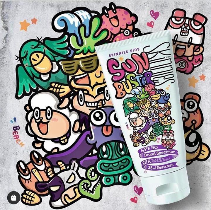 Image du produit Skinnies Sun Busters Kid SPF 50 (Gel solaire, SPF 50, 35 ml, 41 g)