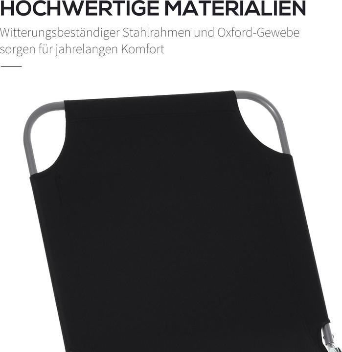 Image du produit Outsunny Bain de soleil avec dossier inclinable (187 cm)