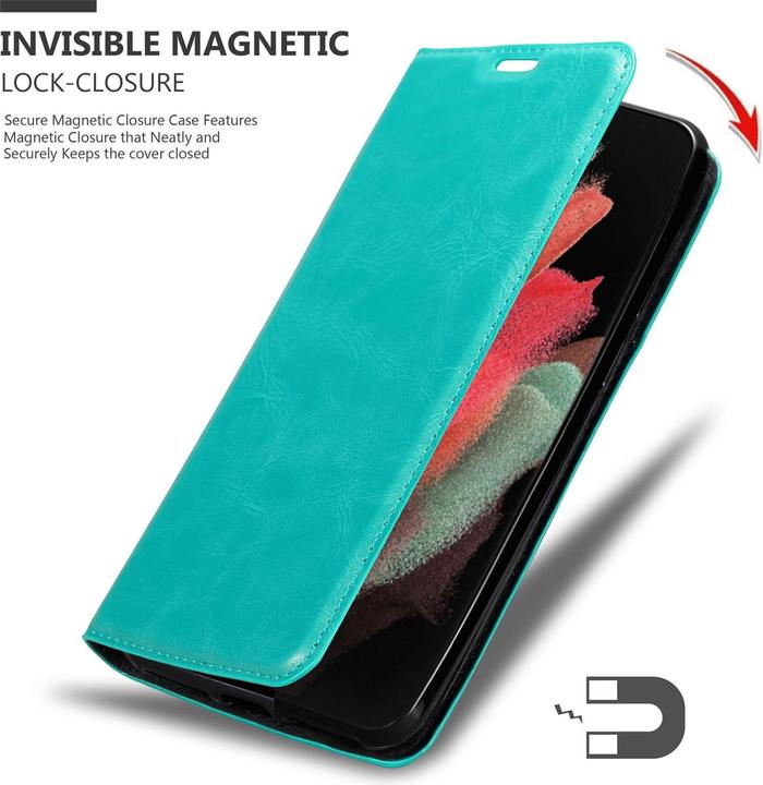 Productafbeelding Cadorabo Boek Onzichtbare Magneethoes (Samsung Galaxy S21 Ultra)