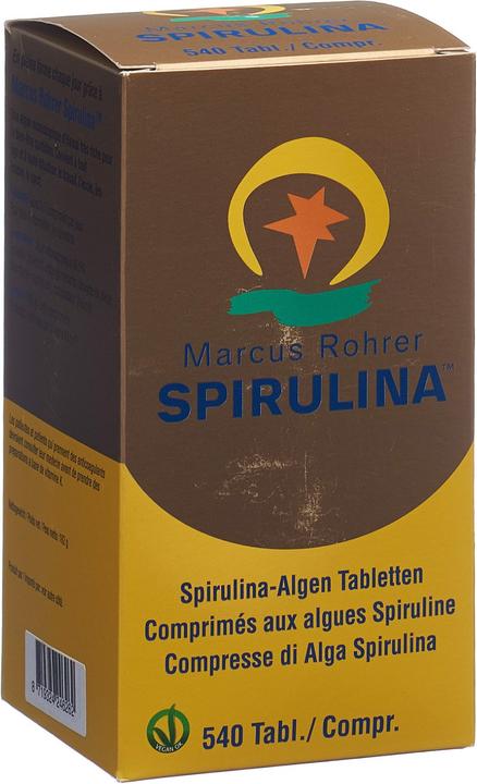 Produktbild Marcus Rohrer Spirulina Spirulina Tabl (540 Stück, Tabletten, 440 g)