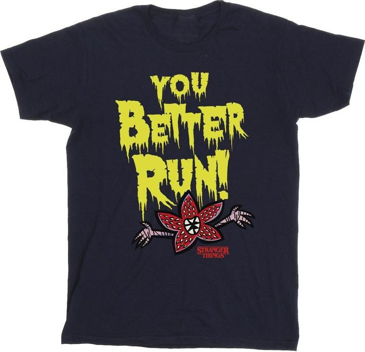 Actual product image Netflix Mens Stranger Things You Better Run T-Shirt (3XL)