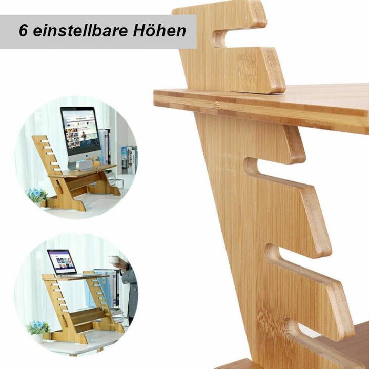 Actual product image Hermex Ergonomic Desk Raise Laptop Table Mobile Standing Workstation
