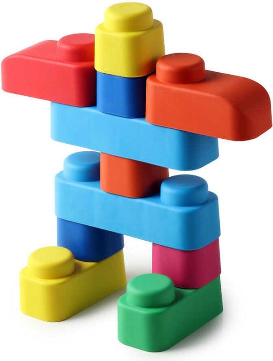Produktbild Montessori Spielzeug, Lernspielzeug, weiche Blöcke und Räder – 25 Blöcke und 16 Räder