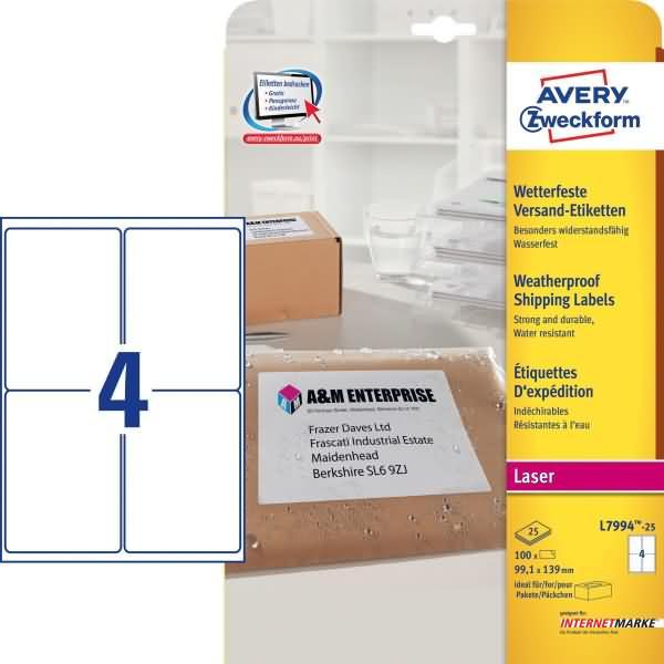 Actual product image Avery Purpose form L7994
