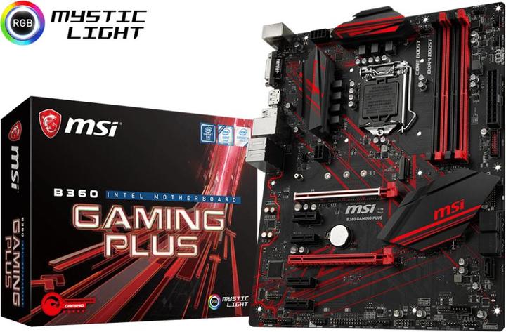Image du produit MSI B360 Gaming Plus (LGA 1151, Intel B360, ATX)