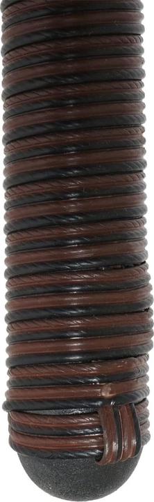 Produktbild Swisshandel24 2x Poly-Rattan Stuhl, Balkonstuhl Gartenstuhl, stapelbar braun, Kissen creme