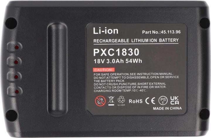 Actual product image AccuCell Replica battery as a replacement or second battery for the Einhell Power X-Change 18V, 3000mAh (18 V)