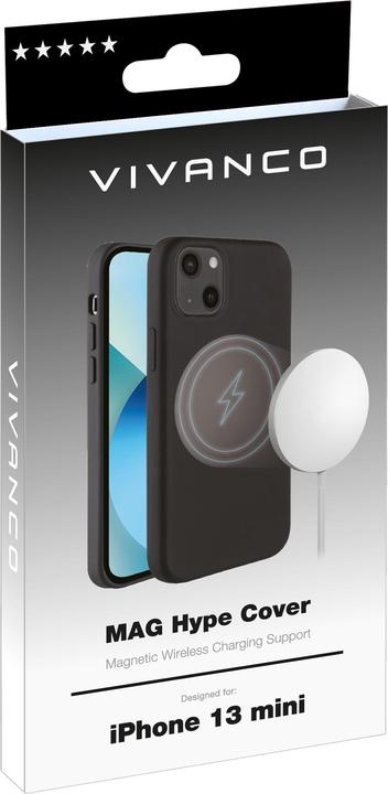 Produktbild Vivanco Mag Hype Handy-Schutzhülle 13,7 cm (5.4" ) Cover Schwarz (Apple iPhone 13 mini)