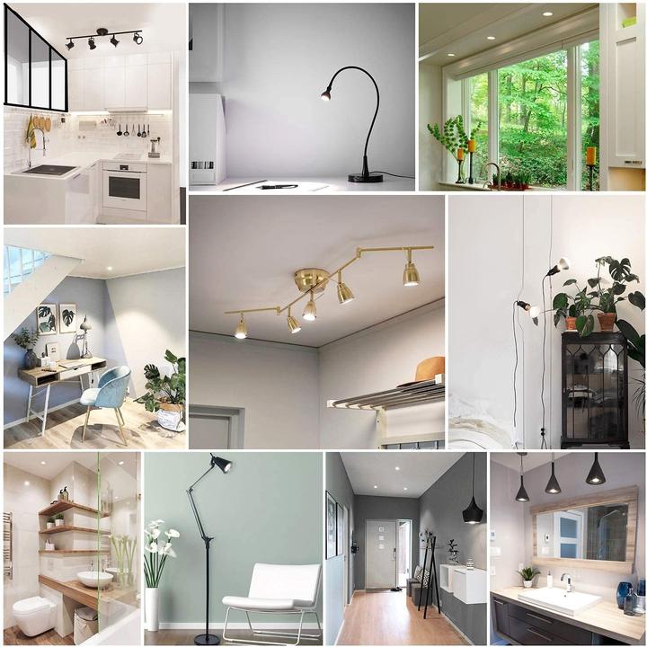 Actual product image Blaupunkt LED GU10 Bulb - Spotlight - Reflector - 5W - Warm White 2700K - Led Bulbs - Pack of 4 (GU10, 5 W, 475 lm, 4 x, F)