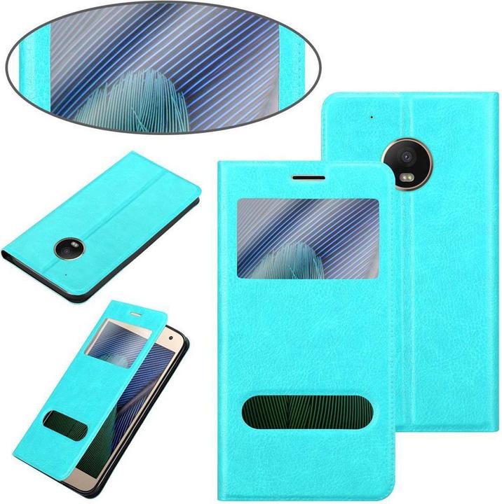 Produktbild Cadorabo Book mit View Doppelfenster Cover (Motorola Moto G5 Plus)