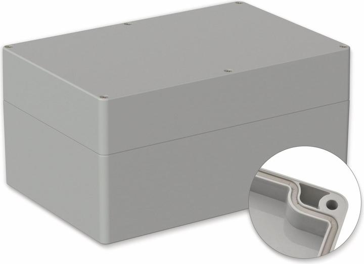 Produktbild Pollini POLLIN, Polycarbonat Gehäuse, 240,3 x 160,3 x 120 mm, IP66, Lichtgrau