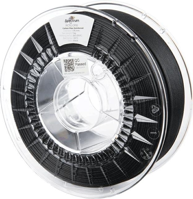 Filament PCTG CF10 1.75mm black 1kg (PCTG, 1.75 mm, 1000 g, Black)