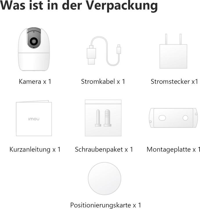 Actual product image Imou A1 WiFi Pan&Tilt Surveillance Camera 360° Coverage (1920 x 1080 Pixels)