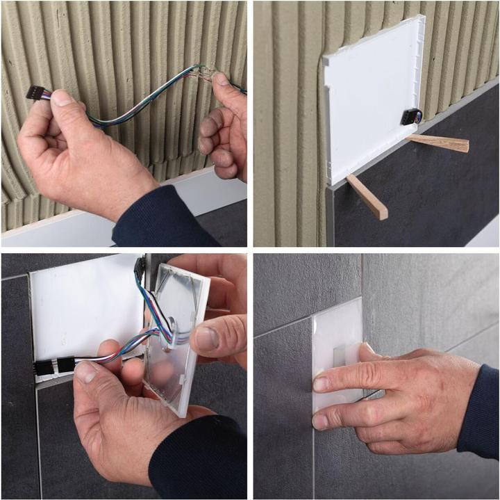 Actual product image Paulmann Luminaire LumiTiles Basic Set Square 2x0,72W (RGBW, 1 cm, Indoor)