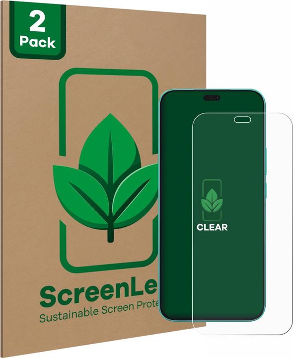 Productafbeelding ScreenLeaf Schutzfolie nachhaltiger Displayschutz Display Schutz Folie Klar Transparent (2 Stuk, Honor X8)