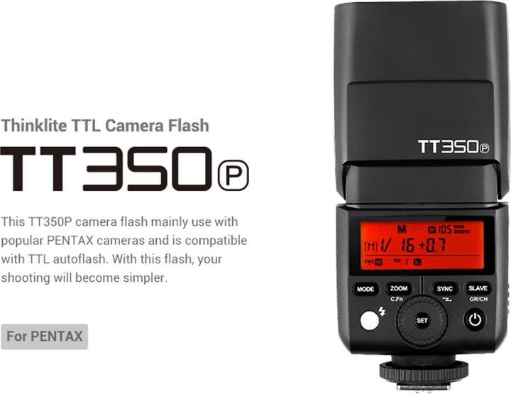 Image du produit Godox TT350P (Flash à monter, Pentax)