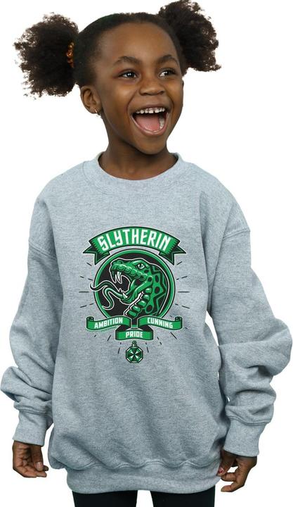 Actual product image Girls Slytherin Toon Crest Sweatshirt (128)