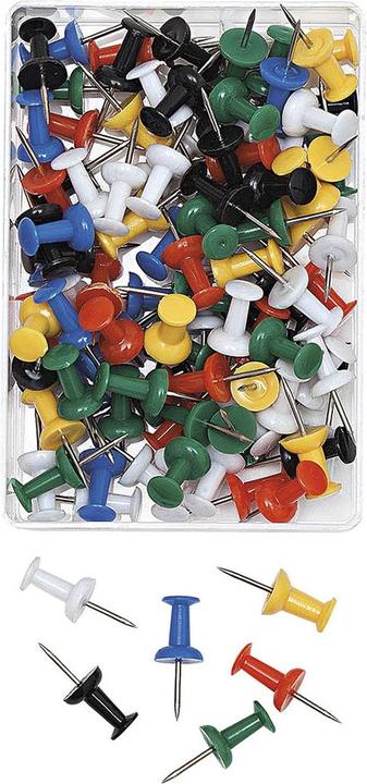 Wedo Pin wall pins assorted (100 Piece, 23 mm)