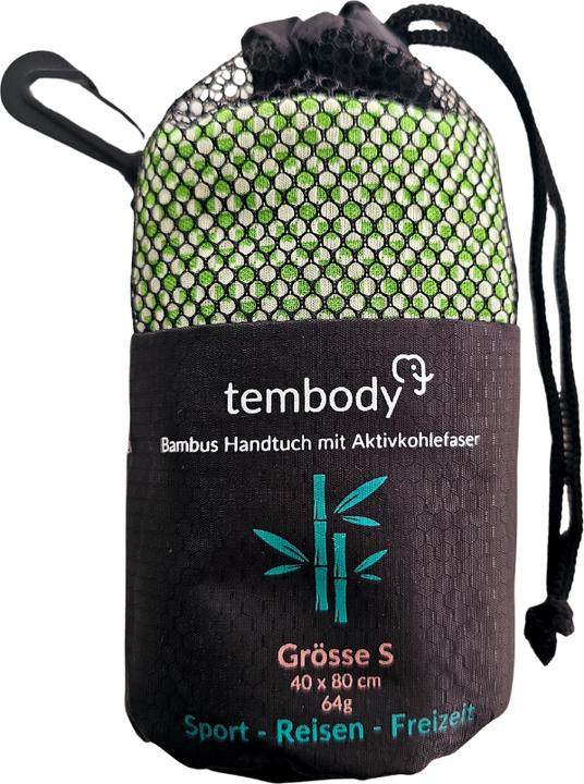Actual product image Tembo Tembody Bambus Reisehandtuch Grün S