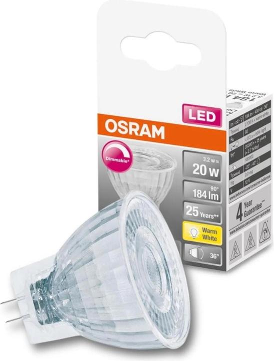 Actual product image Osram Superstar Mr11 (GU4, 3.20 W, 184 lm, 1 x, G)