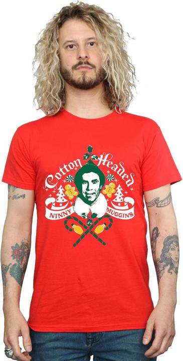 Immagine prodotto Elf Cotton Headed Ninny Muggins Maglietta Uomo (M)