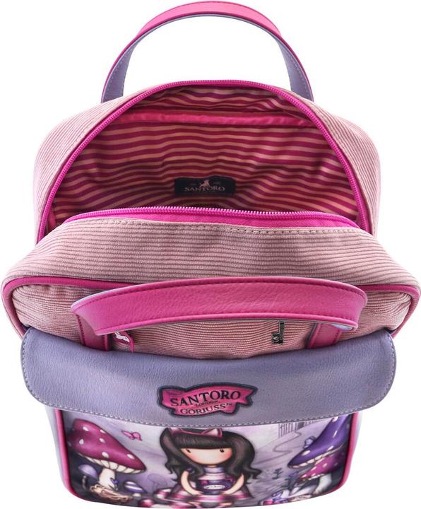 Produktbild Gorjuss Rucksack Cheshire cat Rosa Lila (27 x 10 x 37 cm)