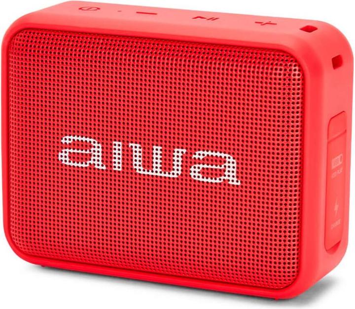 Produktbild Aiwa BS-200RD Tragbarer Lautsprecher Tragbarer Mono-Lautsprecher Rot 6 W (12 h, Akkubetrieb)
