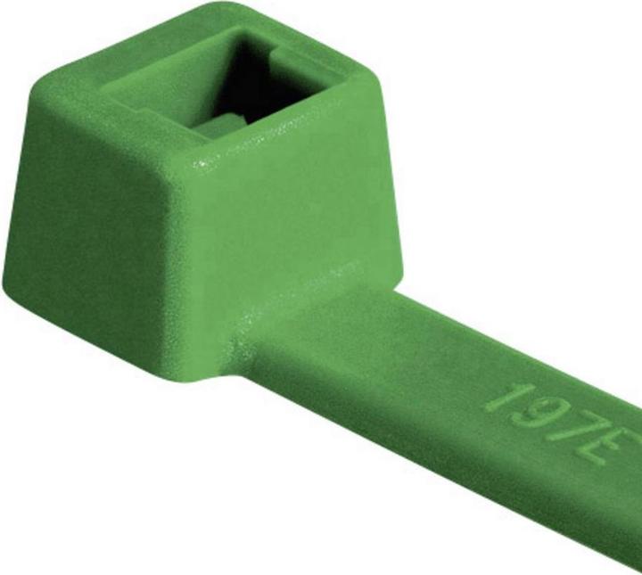 Image du produit HellermannTyton Collier de serrage vert T50R 200x4,6mm (Serre-câbles en plastique, 200 mm, 100 pcs)