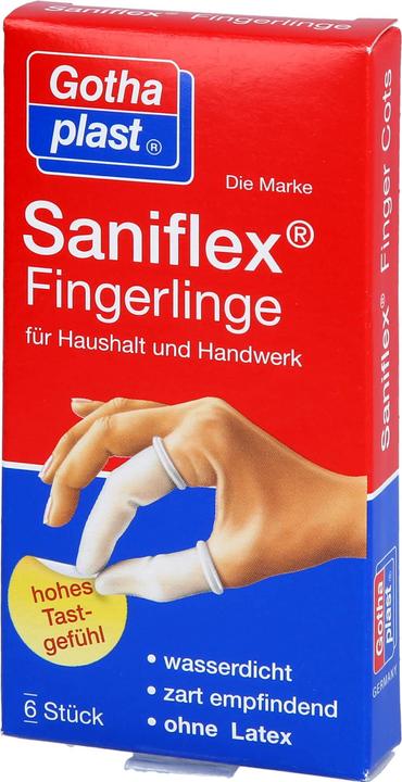 Actual product image Gothaplast Saniflex finger cots waterproof, 6 pcs. finger cots