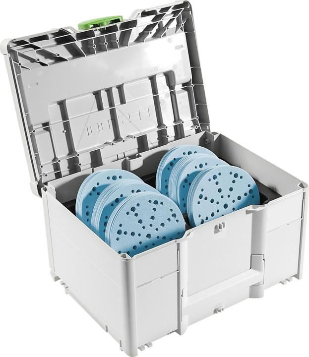 Festool Schleifmittel-Systainer³ SYS-STF D150 GR-Set (P80, P180, P220, P60, P120, P150)