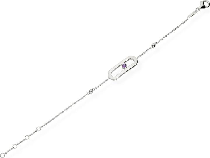 Actual product image Carat Birthstone (25 cm, Silver 925)