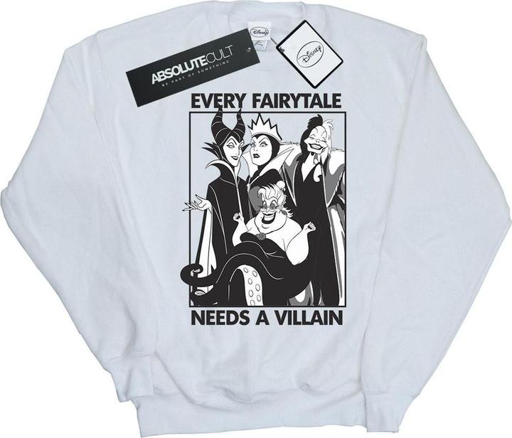 Actual product image Disney Princess Womens/Ladies Every Fairy Tale Needs A Villain Sweatshirt (XXL)