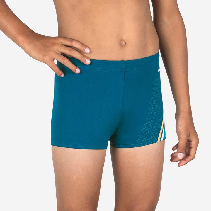 Produktbild Nabaiji Badehose Boxer Jungen - 500 Fitib blau (14, 15, 16)