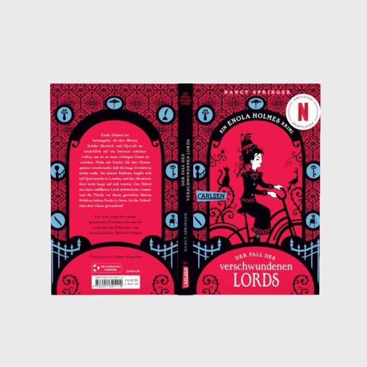 Immagine prodotto Enola Holmes: Der Fall des verschwundenen Lords (Tedesco, Nancy Springer, 2024)