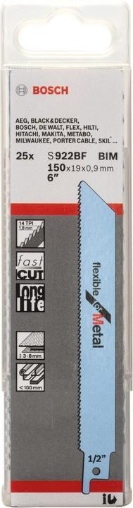 Productafbeelding Bosch Professional Zubehör Sabelzaagblad S 922 BF, Flexi