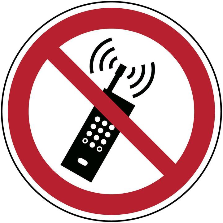 Produktbild Brady ISO-Sicherheitsschild - Mobilfunk verboten