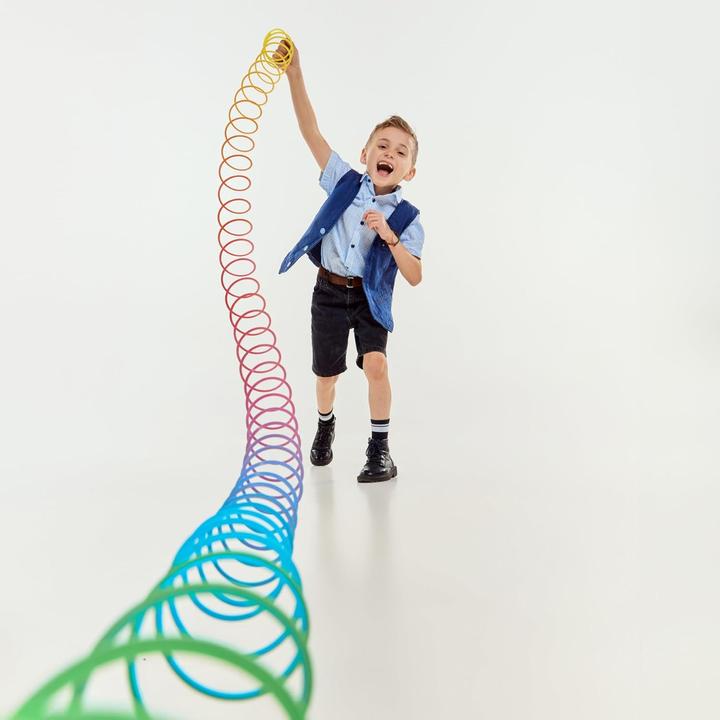 Produktbild The twiddlers Springfeder Rainbow Spirals Slinky Toy 2 Stück