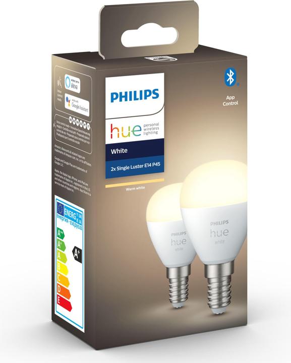Actual product image Philips Hue White Luster (E14, 5.70 W, 470 lm, 2 x, G)