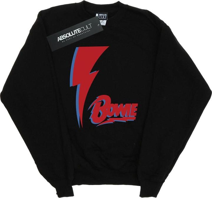 Actual product image David Bowie Womens/Ladies Red Bolt Sweatshirt (XXL)